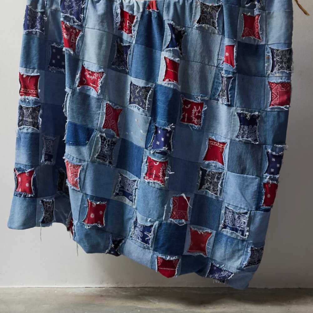 FP x Tricia Fix Denim Patchwork Blanket